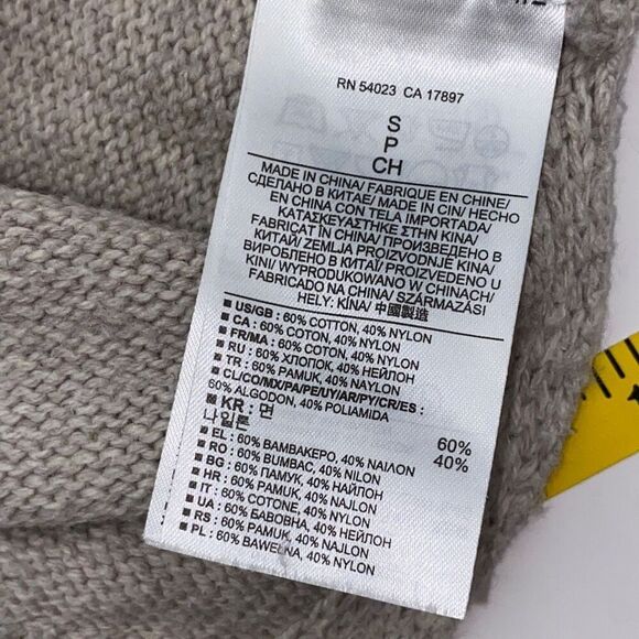 Banana Republic Women's Tan Slit Asymmetrical Hem Long Sleeve Sweater Size Small - Picture 9 of 10